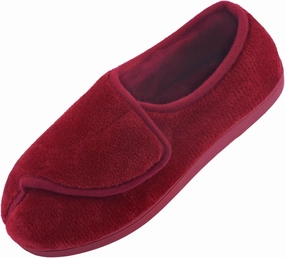 Git-up Women Soft wide Slippers Memory Foam Closed Toed Diabetic Arthritis Edema House Slippers