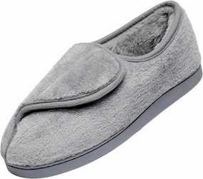 Git-up Women Soft wide Slippers Memory Foam Closed Toed Diabetic Arthritis Edema House Slippers