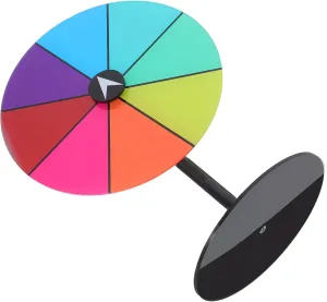 GLEAVI Detachable Colorful Spinning Game Wheel for Interactive Events Quick Setup Tabletop Roulette with Surface Shows and Parties