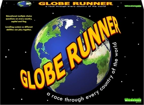 GLOBE RUNNER – Educational family board game for both kids and adults That races around The world through every country