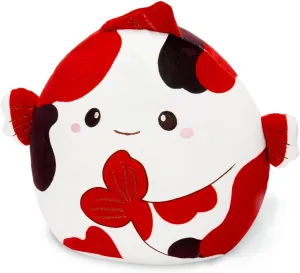 Glow Guards 12-Inch The Koi Fish Plush Pillow Cute Fish Stuffed Animal Toy Soft Koi Fish Plush Toy with Textured Fins,Gift for Birthday Kids Girls & Boys