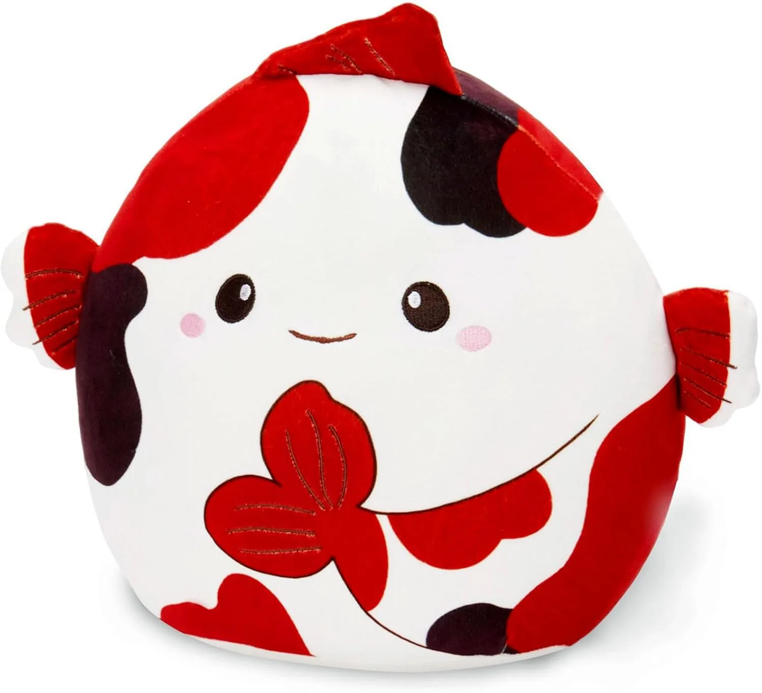 Glow Guards 12-Inch The Koi Fish Plush Pillow Cute Fish Stuffed Animal Toy Soft Koi Fish Plush Toy with Textured Fins,Gift for Birthday Kids Girls & Boys