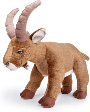 Goat Plush Toy Plush Toy, Goat Stuffed Animal, 12'' Realistic Goat Plushie, Wild Goat Model Plush Collection, Brown
