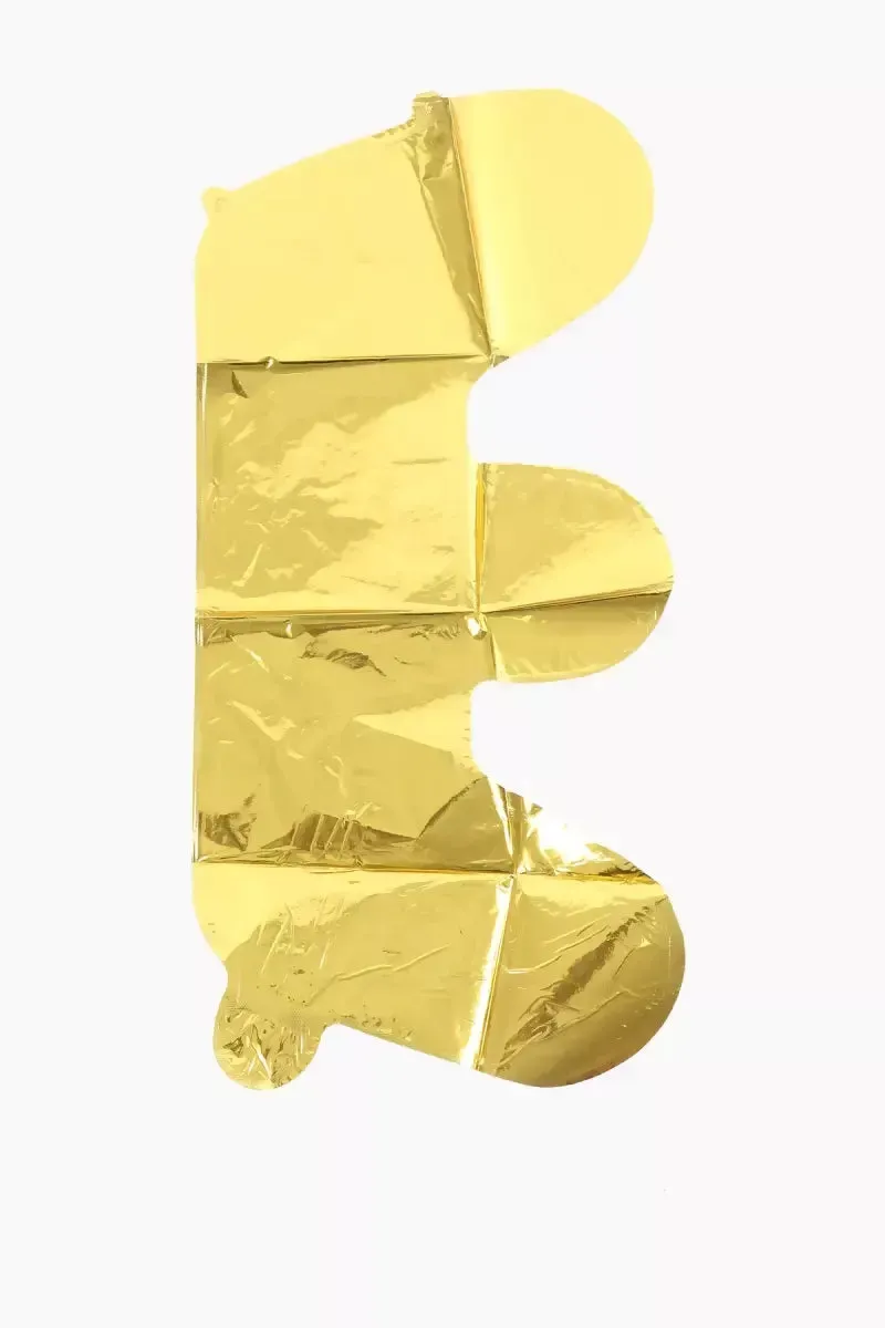 Golden Alphapet Foil Balloons for Party- Letter " E " (16 Inches)