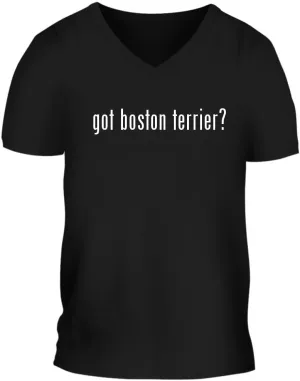 got boston terrier? - A Nice Men's Short Sleeve V-Neck T-Shirt Shirt