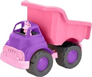 Green Toys Disney Baby Exclusive Minnie Mouse Dump Truck - Pretend Play, Motor Skills, Kids Toy Vehicle. No BPA, phthalates, PVC. Dishwasher Safe, Recycled Plastic, Made in USA.