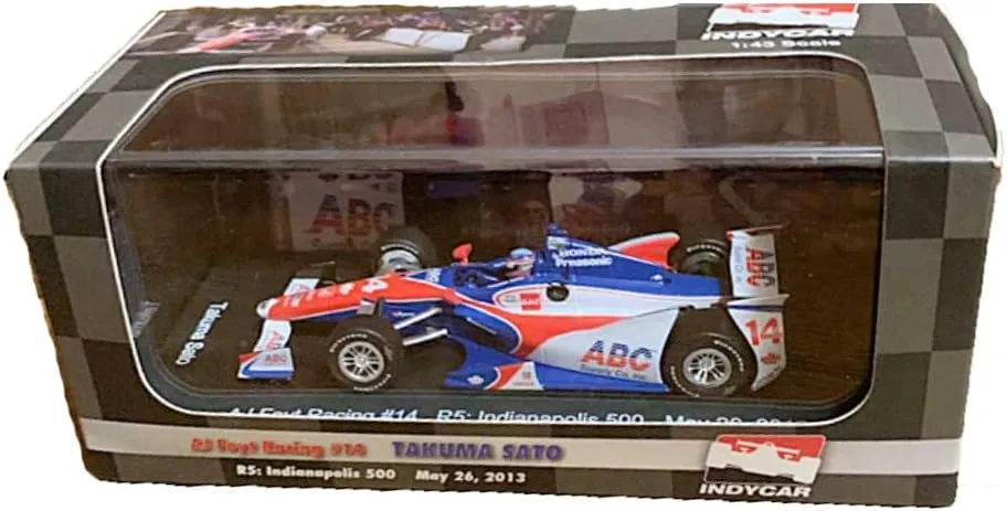 Greenlight SS08 2013 IndyCar 1:43 Scale AJ Foyt Racing #14 Takuma Sato Indy 500