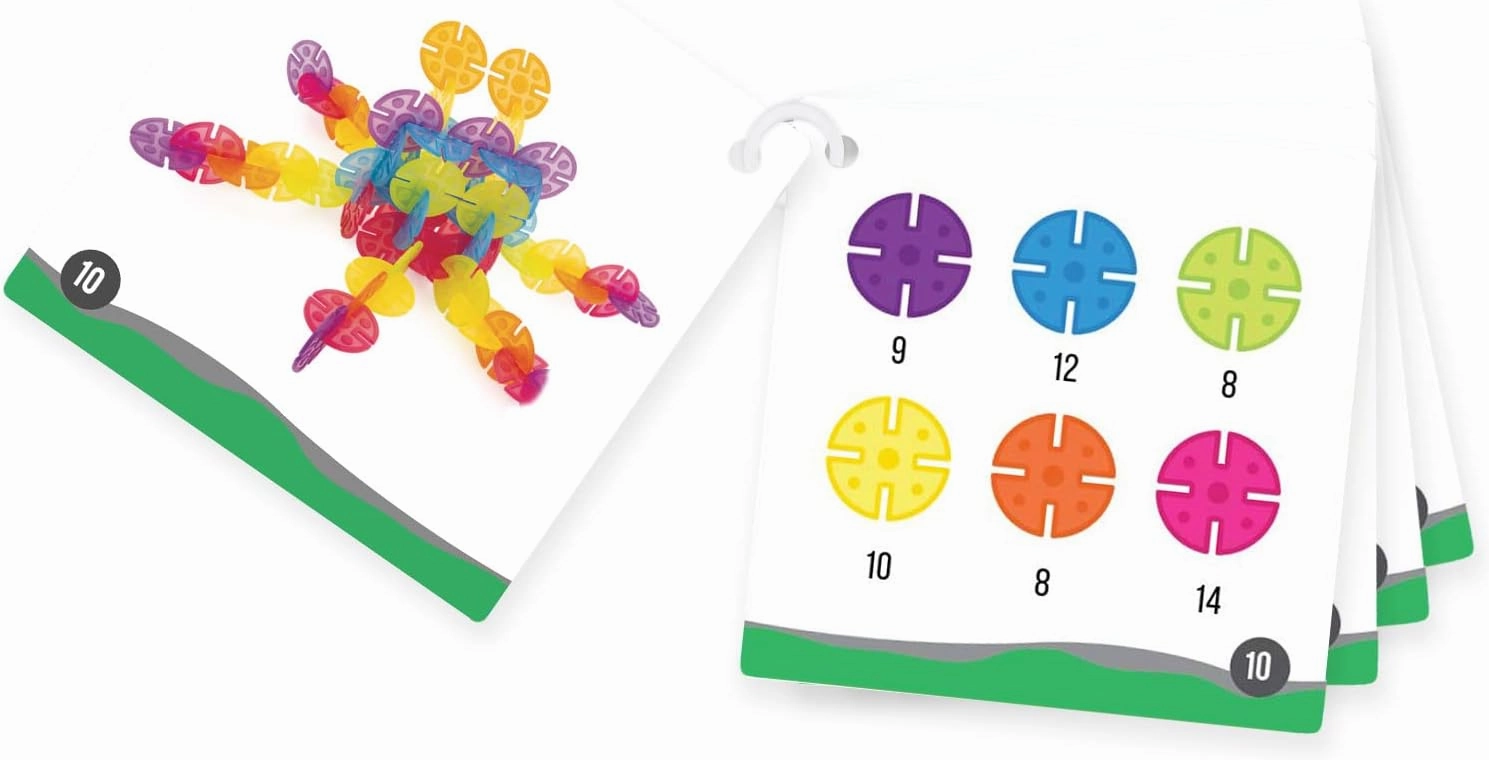 Guidecraft Interlox Discs - 96 Piece Set: Kids STEM Learning and Construction Toy, Creative and Educational Building Set for Toddlers