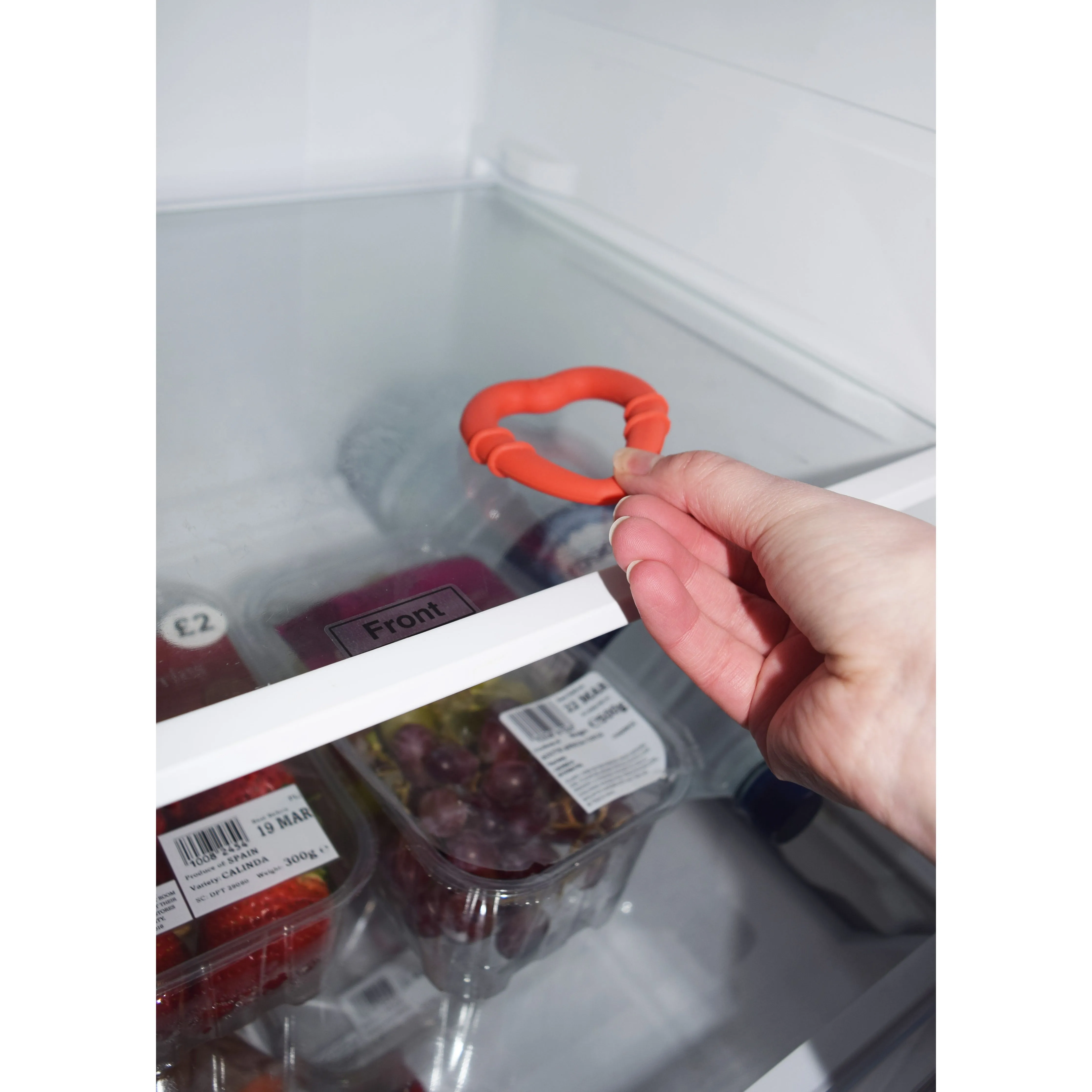 Gummee Heart Shaped Silicone Teething Ring Red