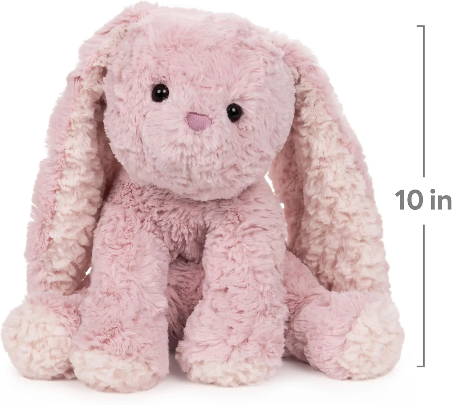 GUND Cozys Collection Bunny Stuffed Animal, Spring Decor, Plush Bunny for Ages 1 and Up, Pink, 10"
