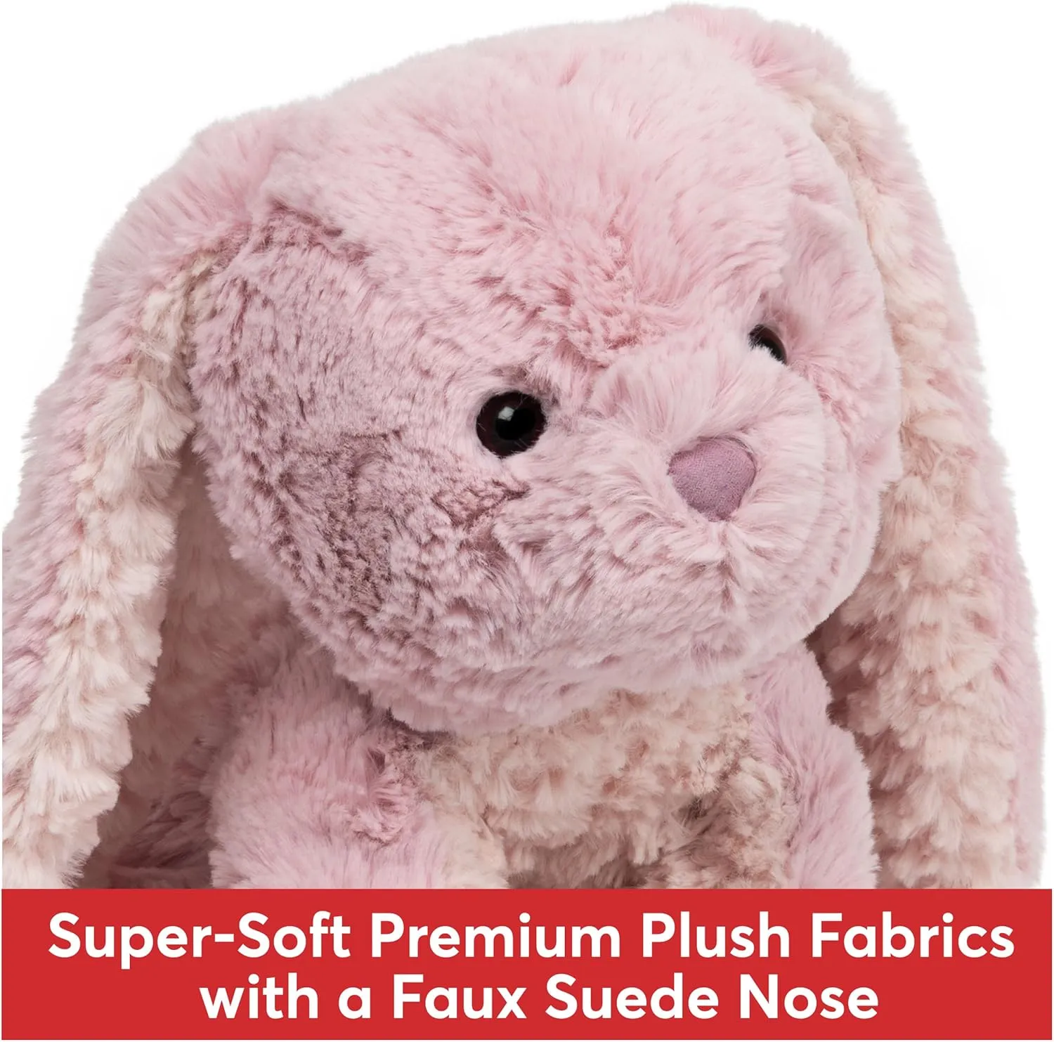 GUND Cozys Collection Bunny Stuffed Animal, Spring Decor, Plush Bunny for Ages 1 and Up, Pink, 10"