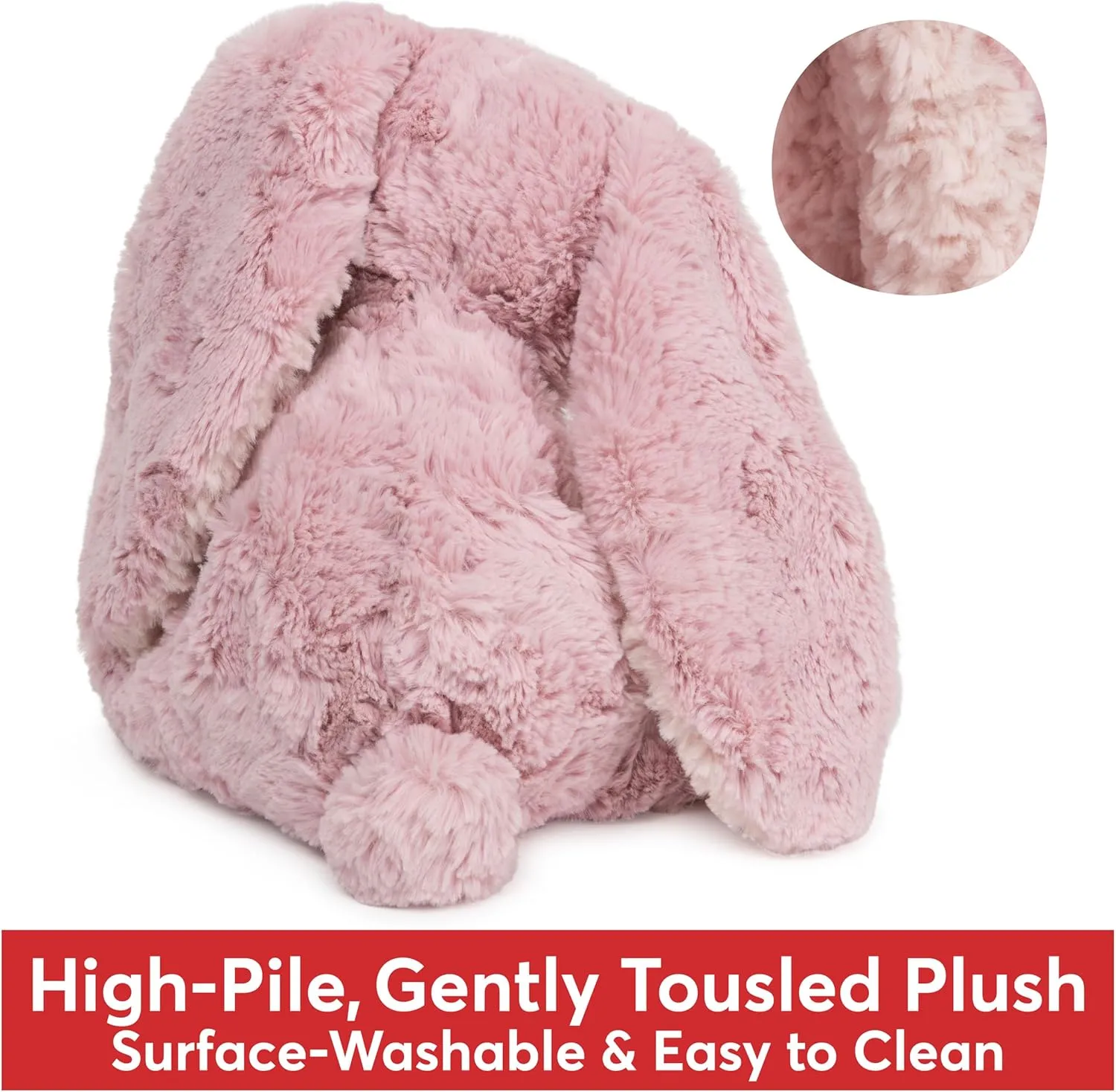 GUND Cozys Collection Bunny Stuffed Animal, Spring Decor, Plush Bunny for Ages 1 and Up, Pink, 10"