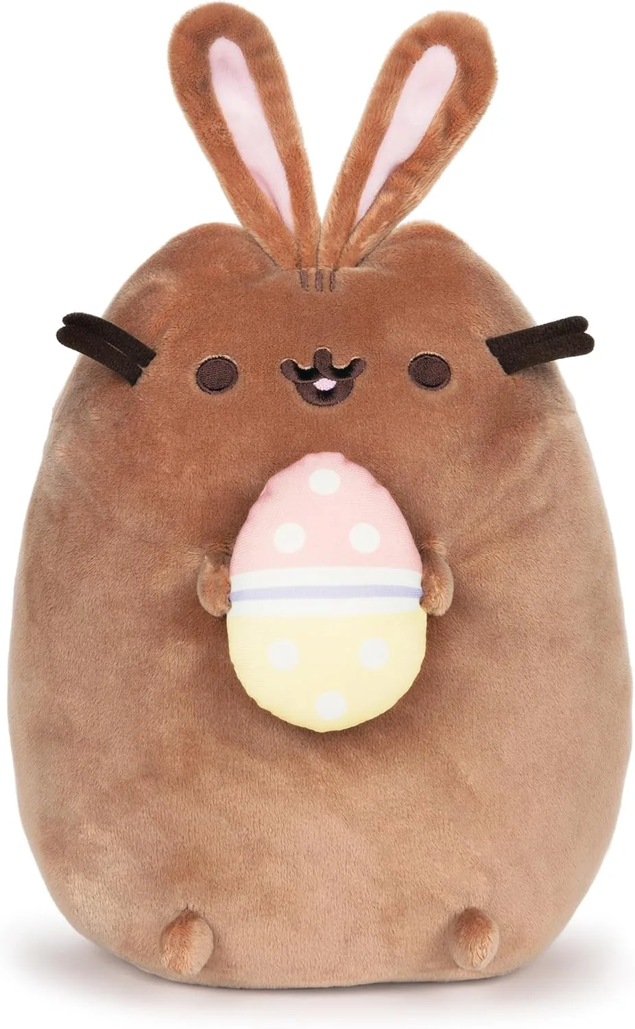GUND Pusheen Chocolate Easter Bunny Stuffed Animal, Plush Cat, Easter Decorations, 9.5"