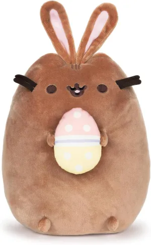 GUND Pusheen Chocolate Easter Bunny Stuffed Animal, Plush Cat, Easter Decorations, 9.5"