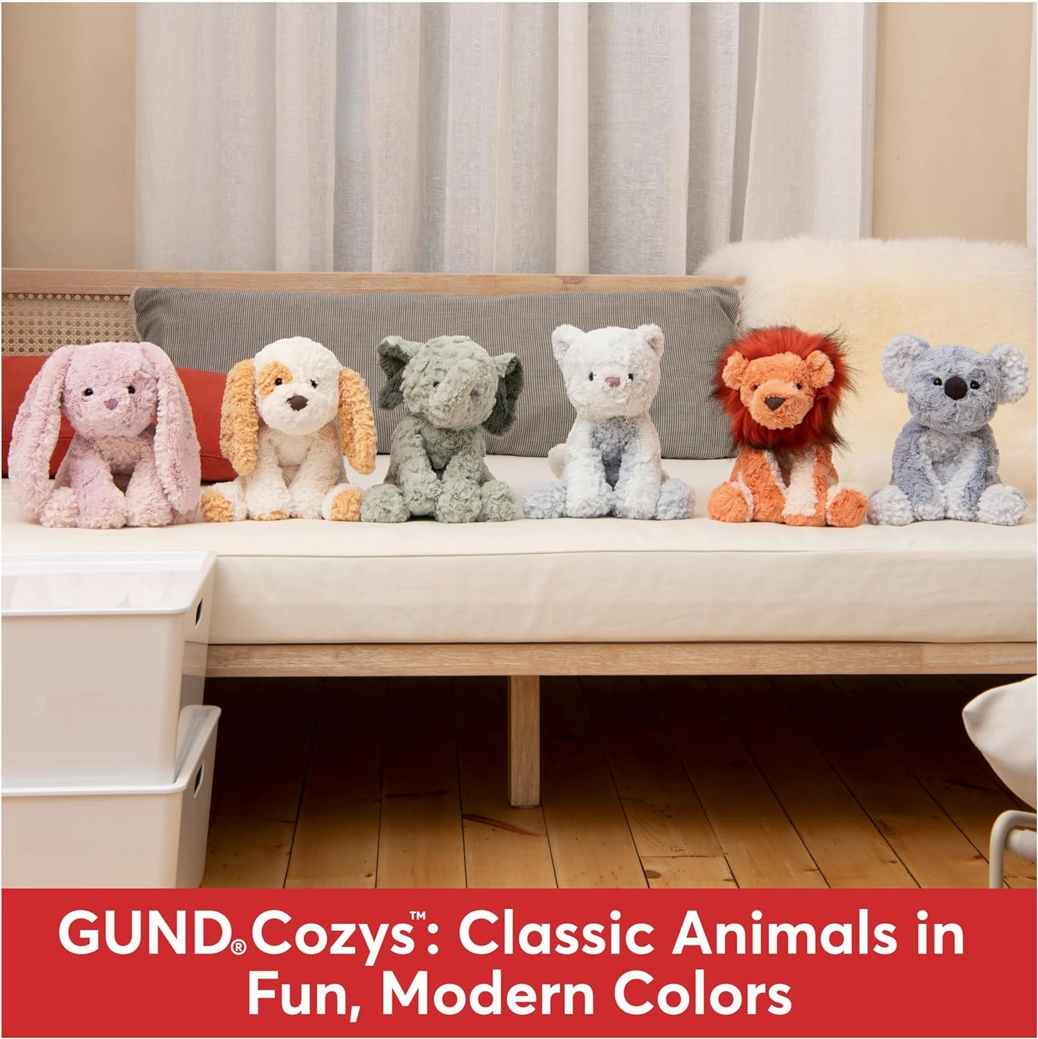 GUND Cozys Collection Kitty Cat Plush Soft Stuffed Animal for Ages 1 and Up, Blue, 10"