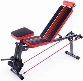 Gym Bench Adjustable Bench Utility Weight Bench for Full Body Workout- Multi-Purpose Foldable Incline/Decline Bench New Upgrade Folding Dual Use Home Fitness Equipment