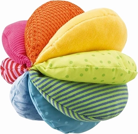 HABA Baby Balls - Machine Washable Baby Sensory Toys - Ideal Baby Toy for Teething, Tummy Time Toys for Ages 6 Months & up