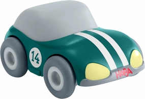 HABA Cars - Green Racing Car with Swing Motor - Sustainable Toy Car Made of Recycled Plastic - Battery-Free Racing Car from 2 Years - 2011859001