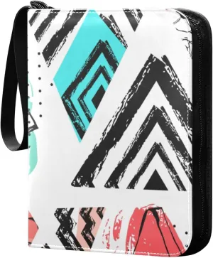 Hand-painted Watermelon Card Binder 4-Pocket, 400 Pockets Trading Cards Holder Games Card Albums Storage Organizer Case for Football, Baseball Cards