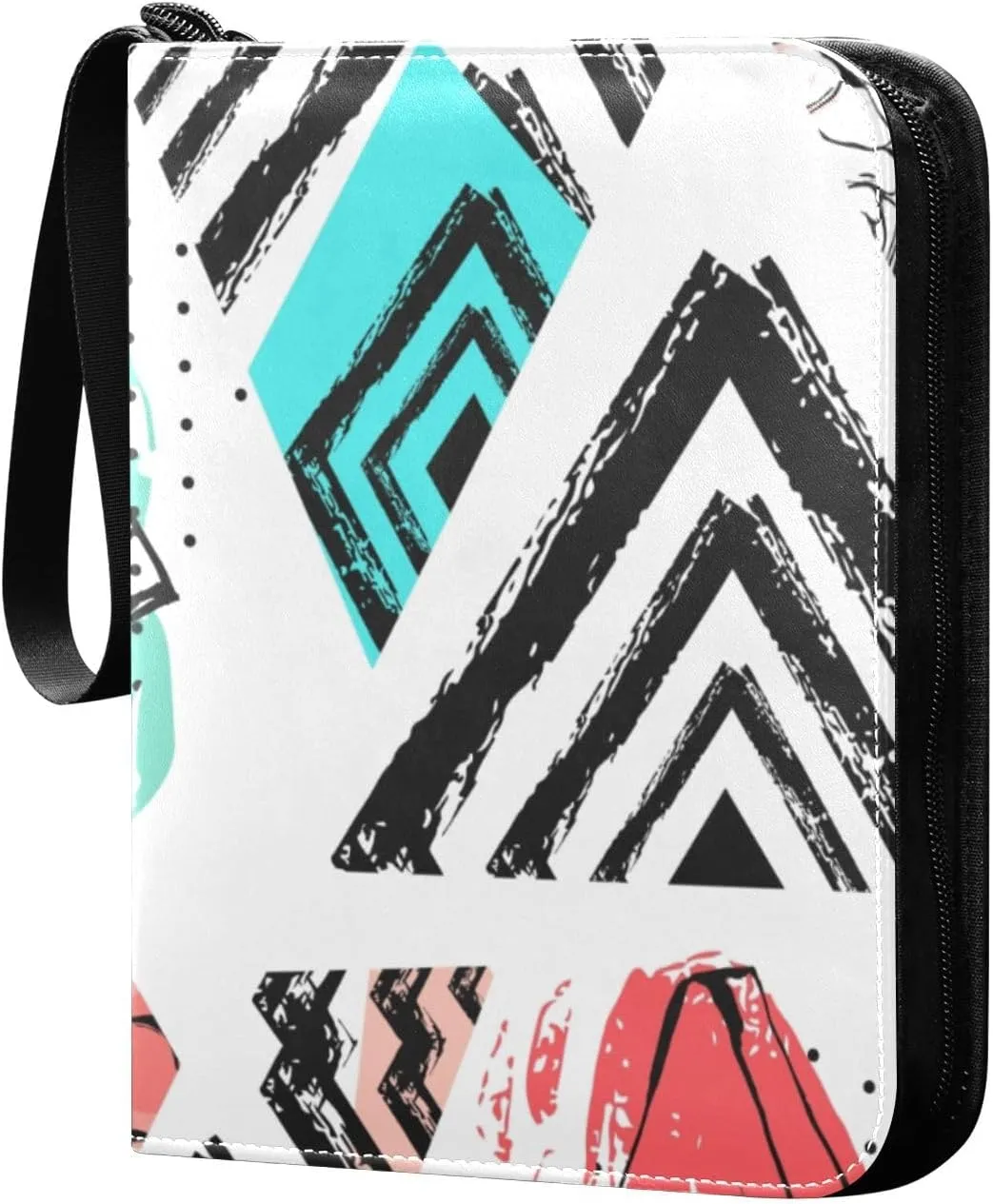 Hand-painted Watermelon Card Binder 4-Pocket, 400 Pockets Trading Cards Holder Games Card Albums Storage Organizer Case for Football, Baseball Cards