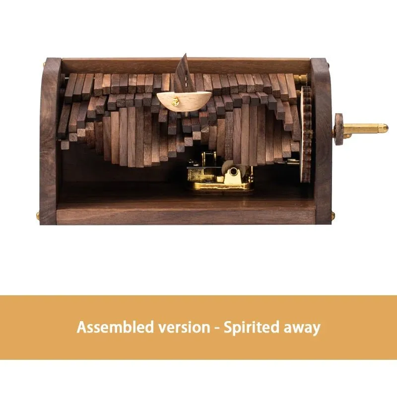 Handcrafted Waives Inspired Wooden Music Box – Chasing the Waves' Melody, Gift-Ready with Elegant Packaging – A Perfect Modern Festival Gift