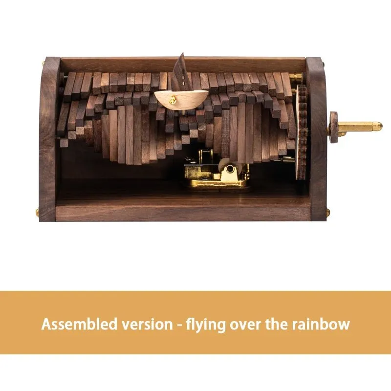 Handcrafted Waives Inspired Wooden Music Box – Chasing the Waves' Melody, Gift-Ready with Elegant Packaging – A Perfect Modern Festival Gift