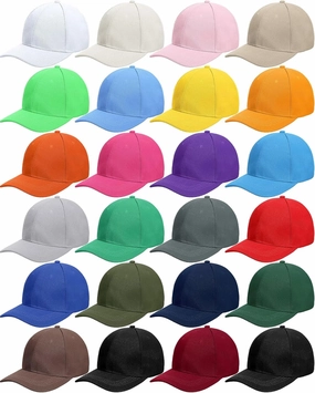 Handepo 24 Pcs Blank Baseball Cap Adjustable Back Strap Plain Blank Camouflage Hat Unisex Baseball Cap for Trucker Men Women