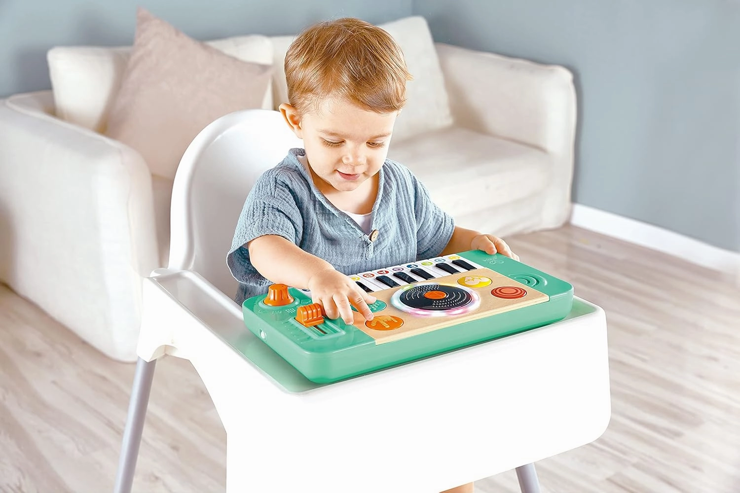 Hape DJ Mix & Spin Studio Musical Toy, Blue