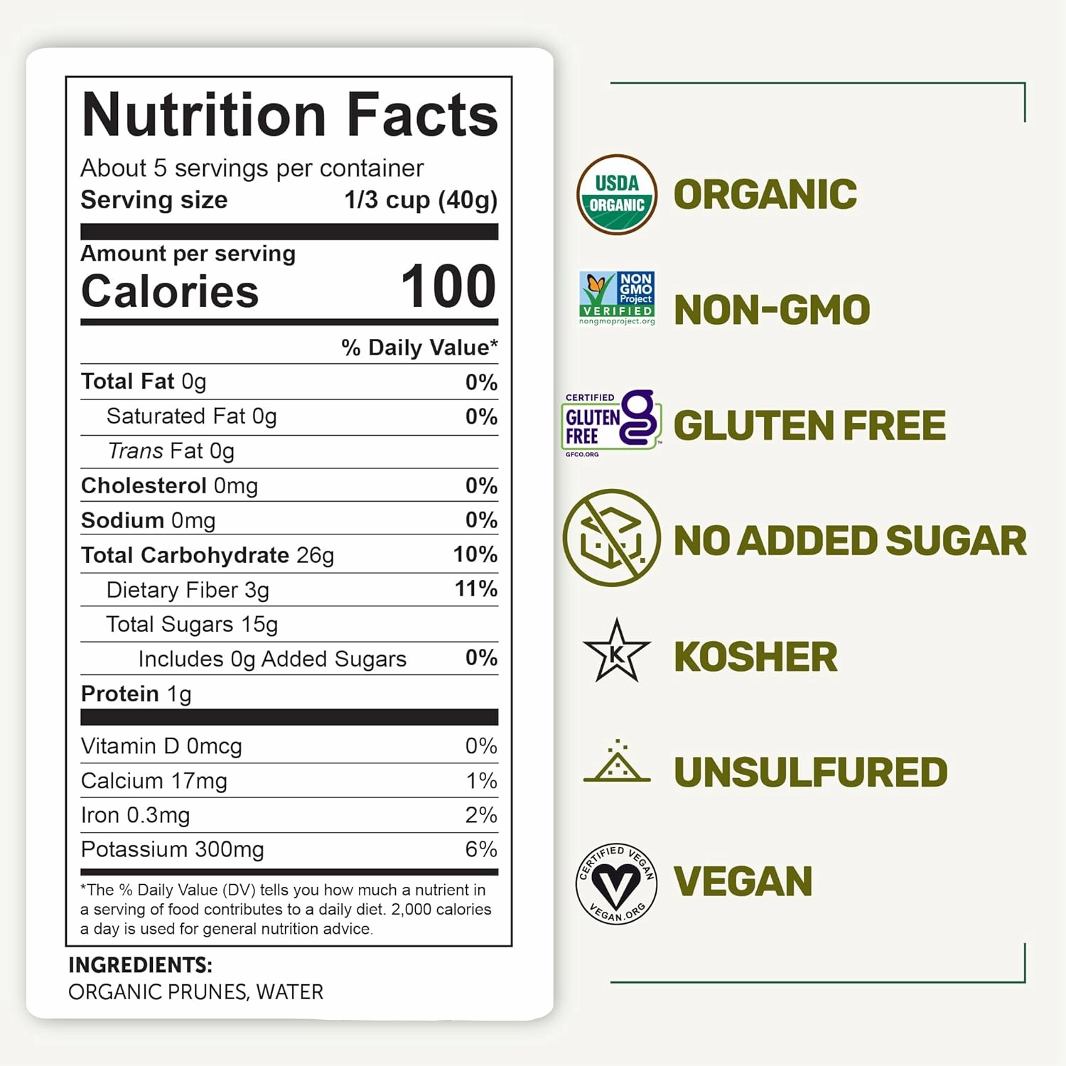 Happy Village Organic Soft Dried Plums 21 OZ (3 Packs of 7 OZ) – Soft & Juicy Prunes with No Refined Sugar, Organic, Non-GMO, Kosher, Gluten-Free