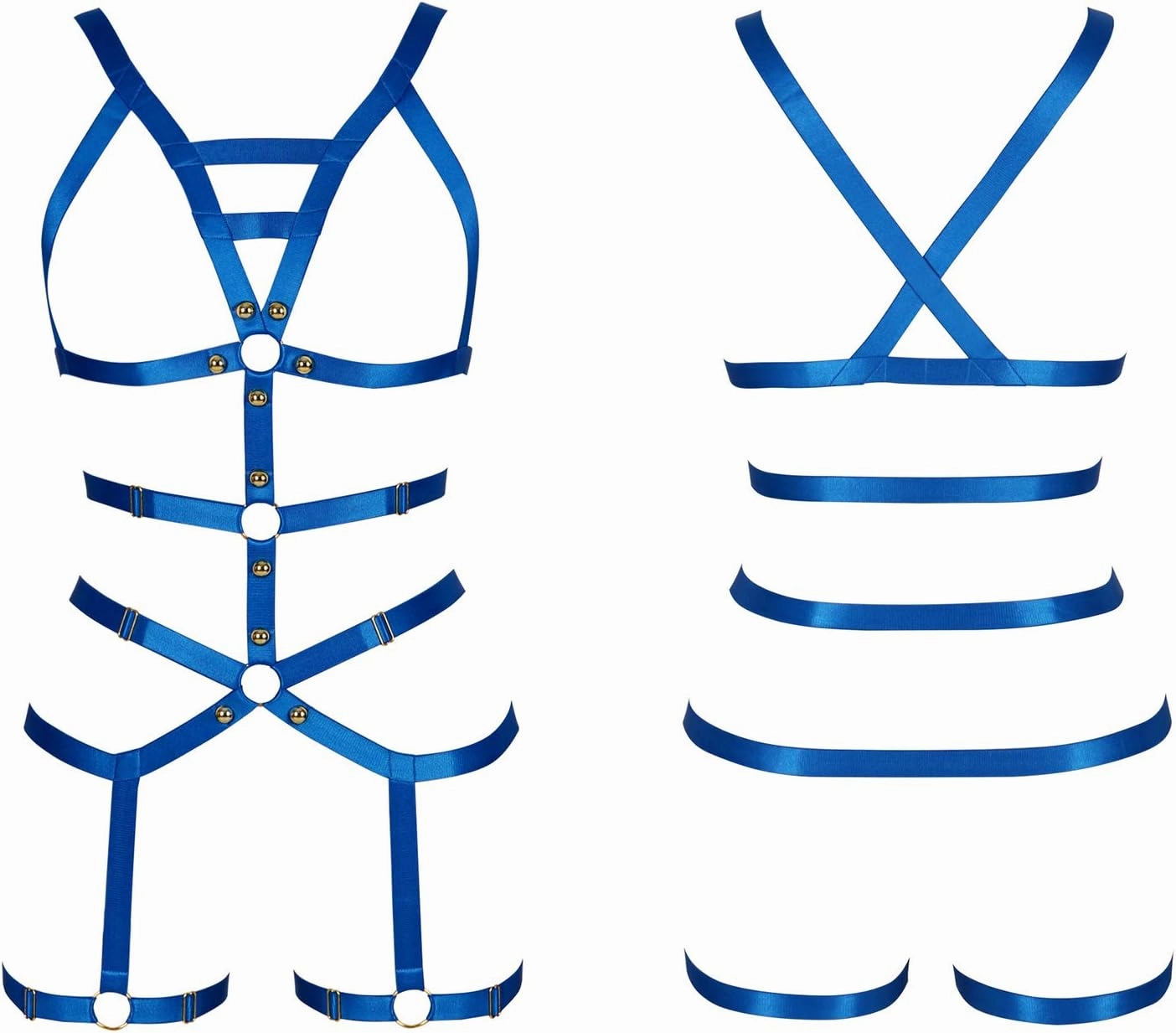 Harness bra Female Body Harness Set Garter Punk Gothic Style Soft And Elastic Size Can Be Adjusted