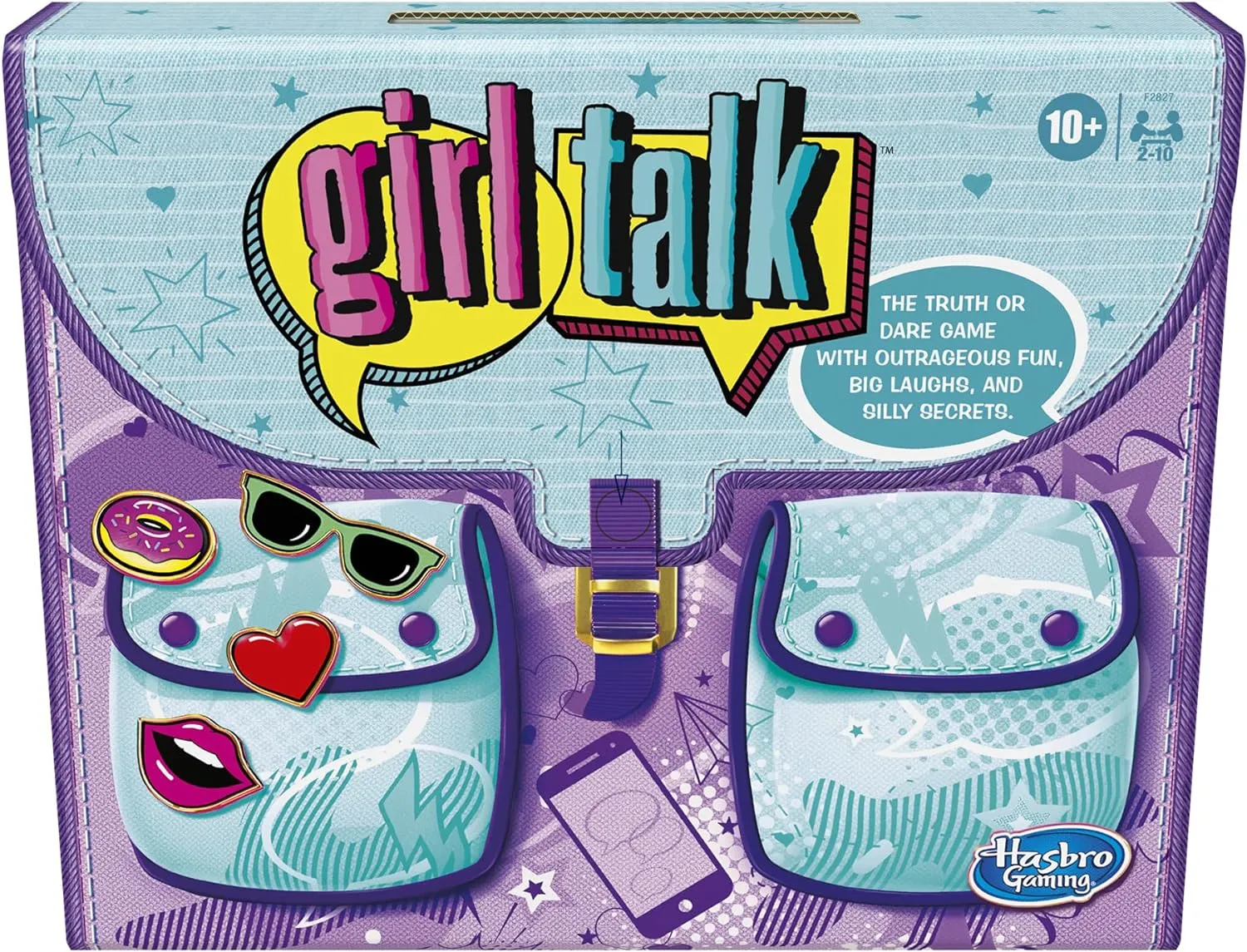 Hasbro Gaming Girl Talk Truth or Dare Board Game for Teens and Tweens, Inspired by The Original 1980s Edition, Ages 10 and Up, for 2-10 Players