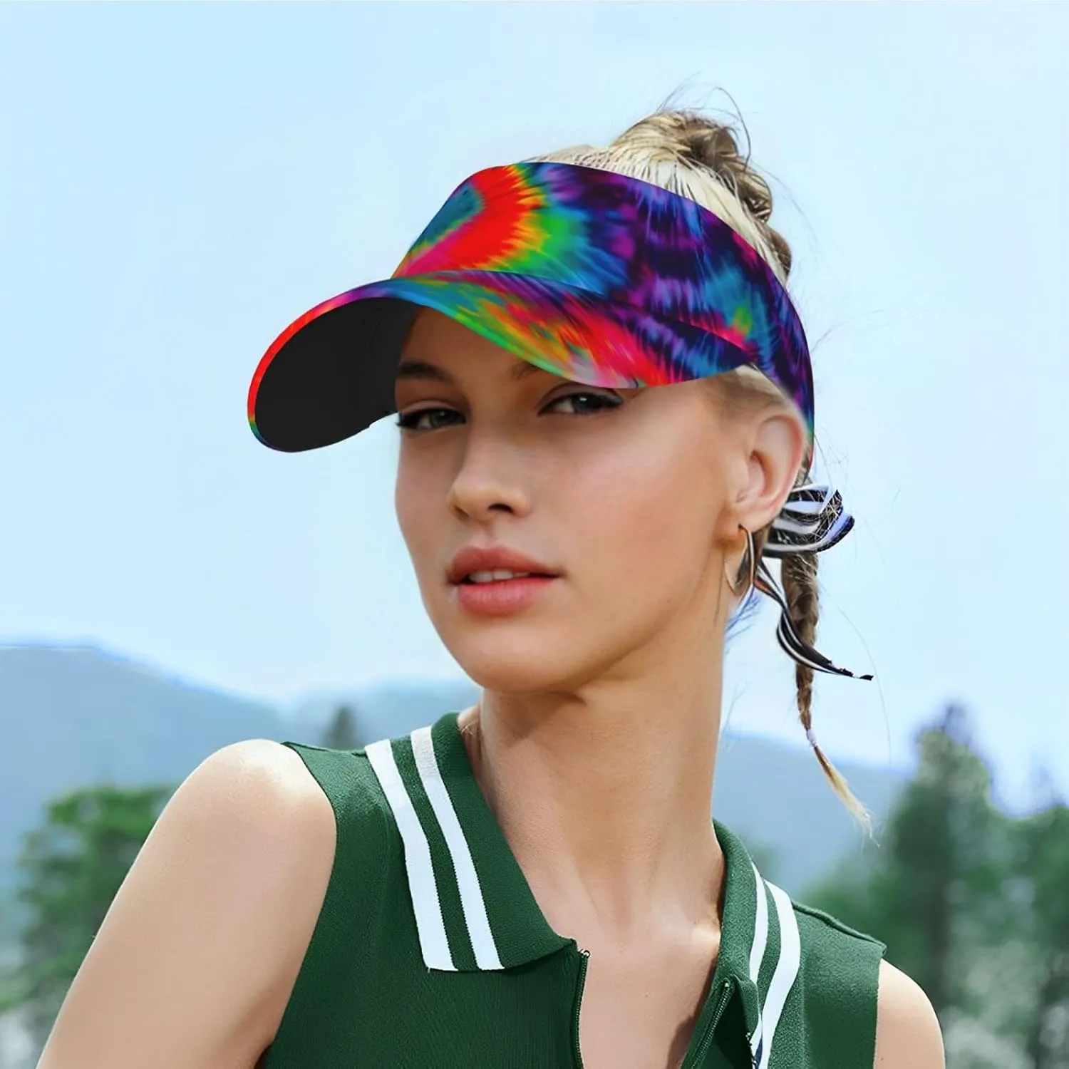 Healthy Food Sun Visor Hats,Open Top Hat for Women and Men,Fishing-Hats,Adult Sunscreen Visor Cap