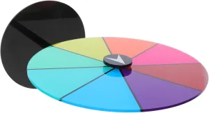 Heavy Duty Colorful Roulette with Dry Erase Surface for Party Supplies DIY Prize Games and Carnival Event Enhancer Quick Setup Detachable Design