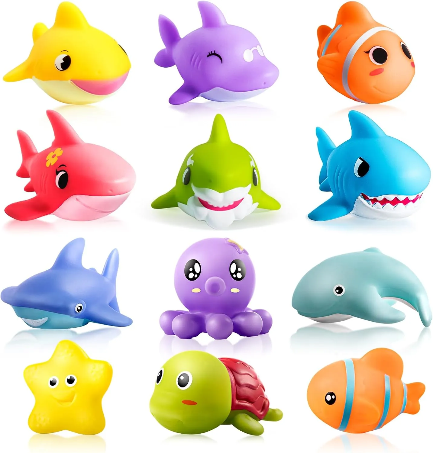 Hely Cancy Bath Toys for Kids - No Hole Baby Bath Toys, 1 Year Old Bath Toys for Infant Boys Girls Shower Water Pool Toys