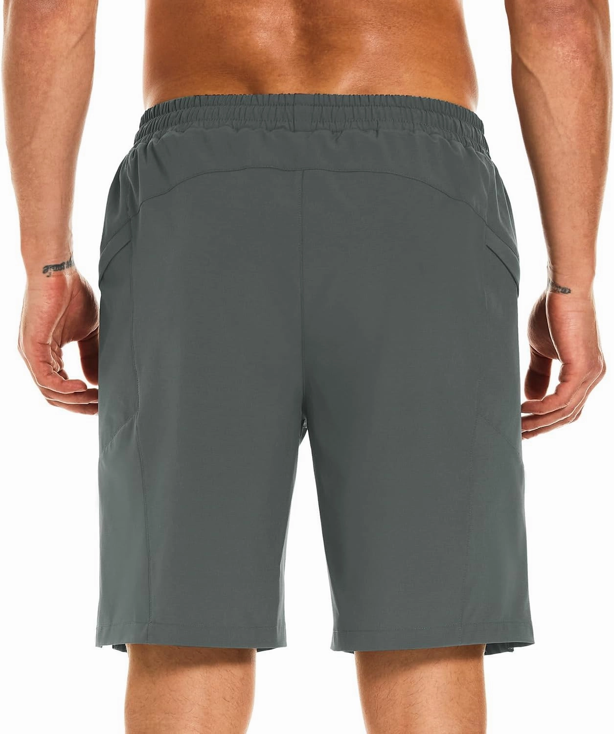 HODOSPORTS Mens Swim Trunks No Mesh Liner Mens Board Shorts 9 Inch Quick-Dry Bathing Suits with Zipper Pockets