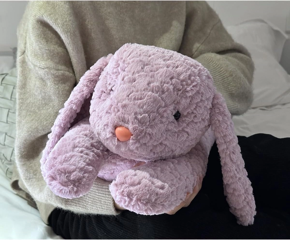 Hofun4U Rabbit Plush Pillow, Rabbit Stuffed Animal, Bunny Plush Long Pillow Christmas Valentine's Gift for Kids Adults (35 inch)
