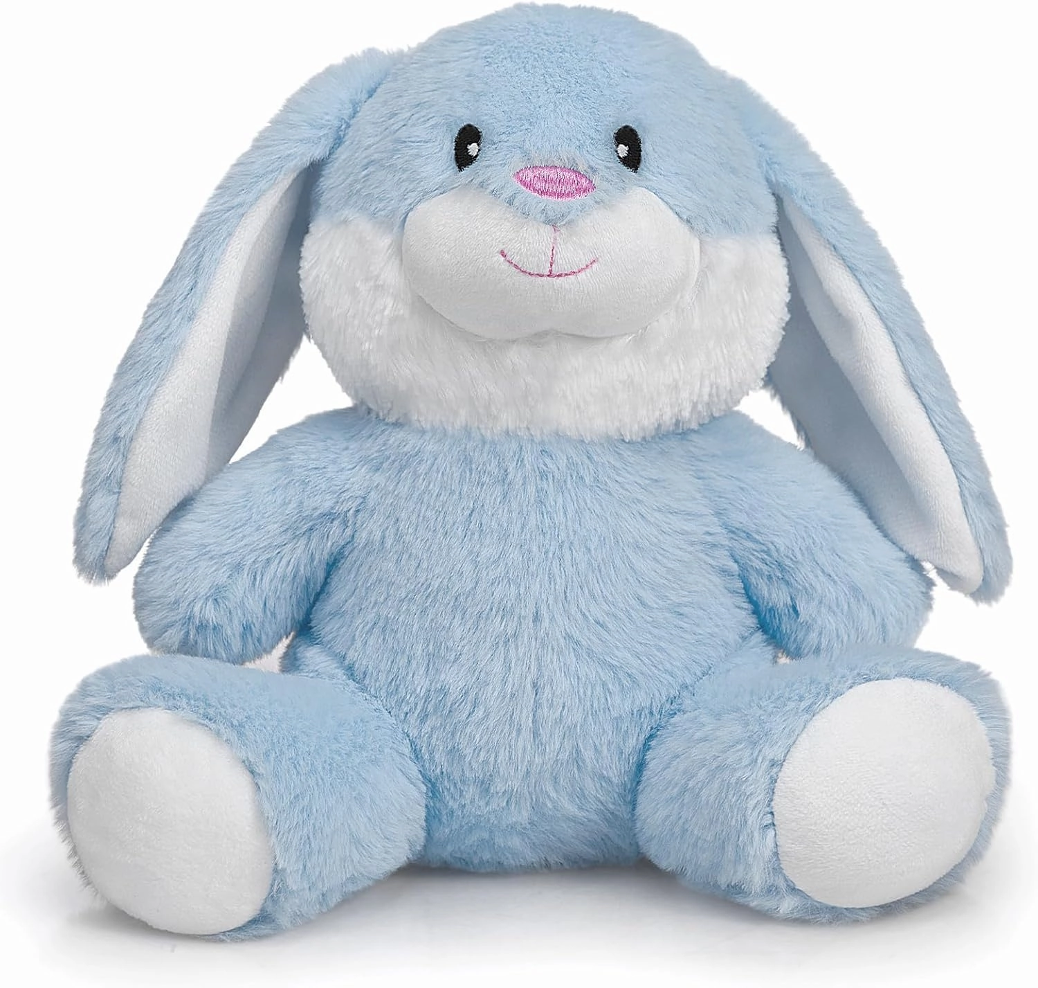 HollyHOME Bunny Stuffed Animal, Easter Bunny Plush Toys, Soft and Cuddly Stuffed Rabbit Easter Gift for Kids Baby Girls 10 inch Blue