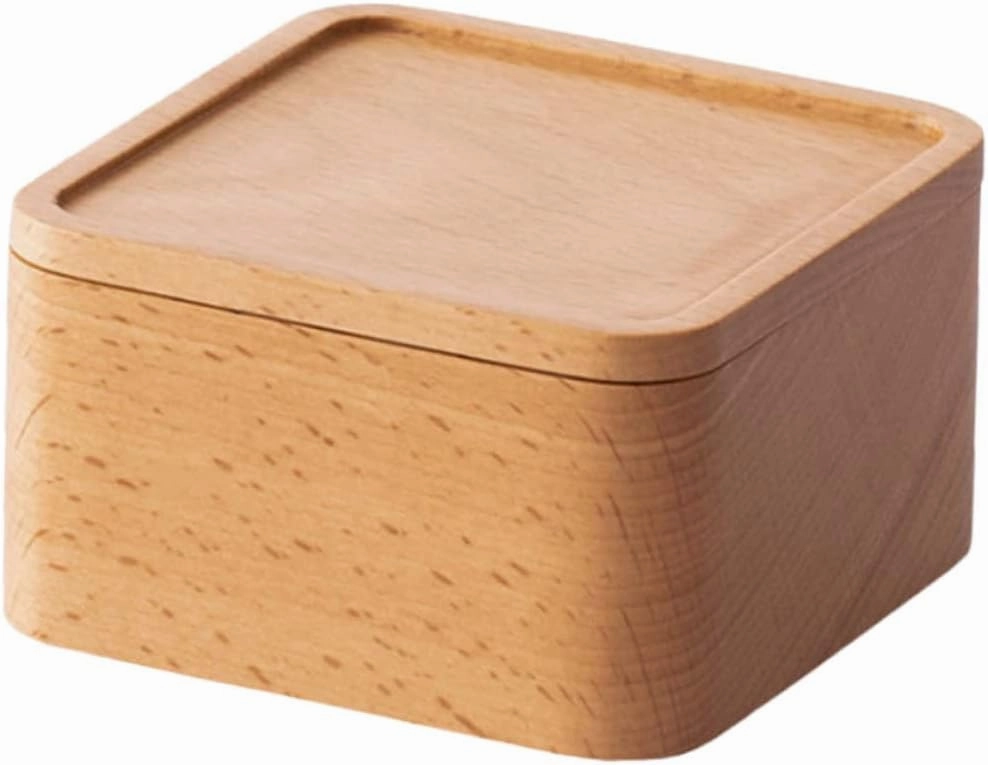 Homoyoyo 1pc Wooden Jewelry Storage Box Elegant Watch Case Bracelet Holder Khaki for Weddings Engagements Protects Jewelry from Scratches Compact Easy to Carry