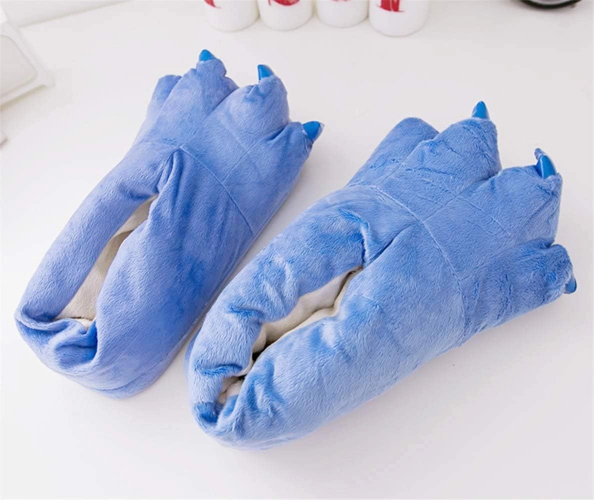 Honeystore Unisex Soft Plush Home Slippers Animal Costume Paw Claw Shoes