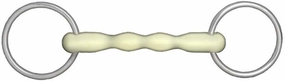 HORZE Apple Flavor Mullen Mouth Loose Ring Snaffle Bit