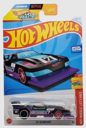 Hot Wheels GT-Scorcher, Blue, Car, Diecast, 1:64 Scale, 3  Years, Unisex
