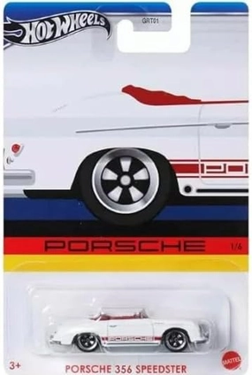 Hot Wheels Porsche 356 Porsche Speedster 1/64 Scale Die-Cast, White