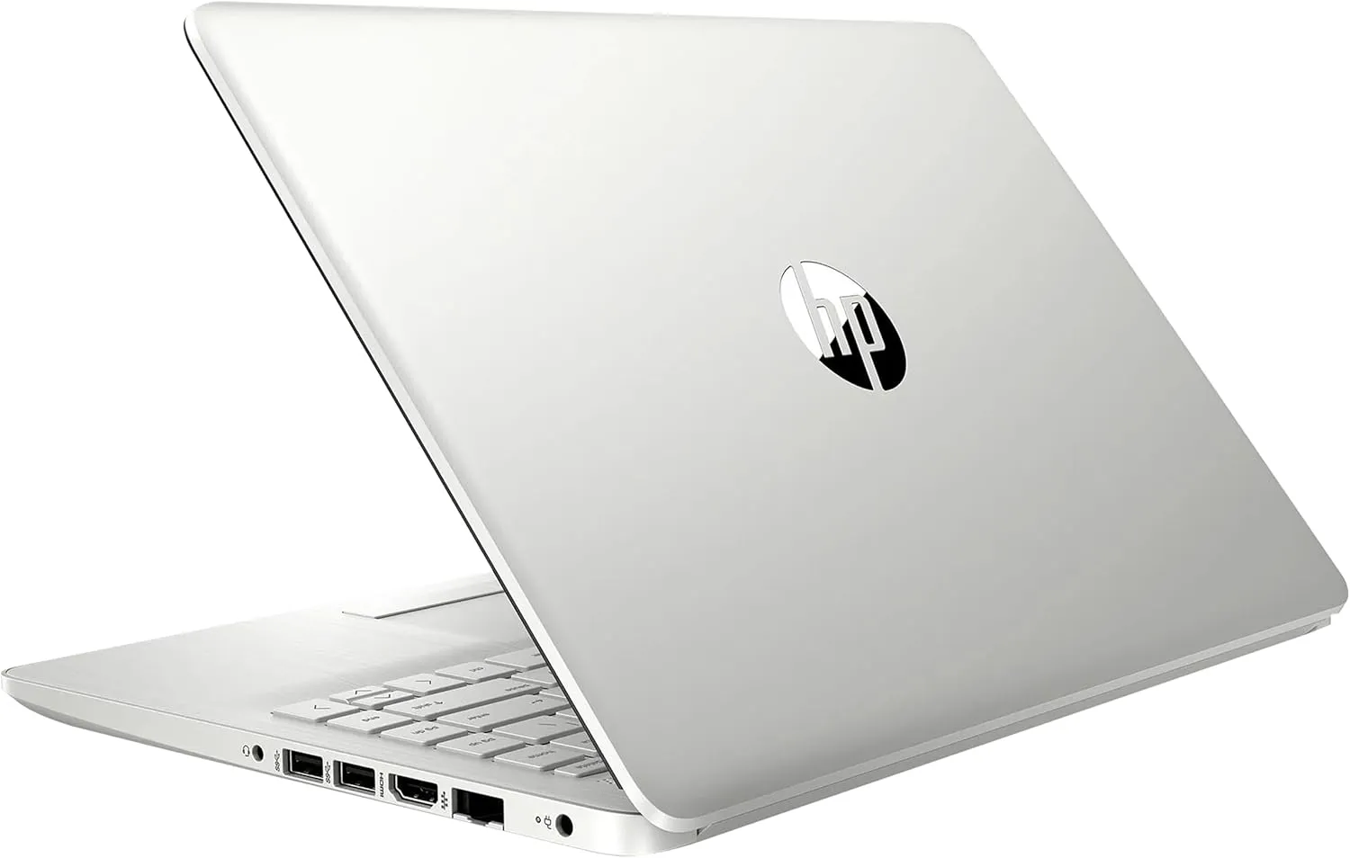 HP Stream 14" HD BrightView Laptop, Intel Celeron N4120 Processor, 4GB RAM, 64GB SSD, Intel UHD Graphics, 720p Webcam, WiFi, HDMI, Win 11 S, Silver (Renewed)