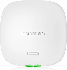 HPE Networking Instant On Access Point AP32 2x2 WiFi 6E Indoor Wireless Access Point | Secure, Tri-Band, Future Ready | Power Source Not Included | US Model (S1T22A)