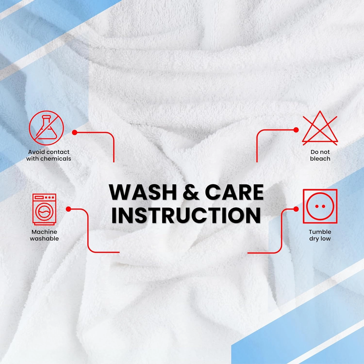 Infinitee Xclusives Premium White Bath Towels for Bathroom Set of 4 (27x54 Inches), 100% Soft Ring-Spun Cotton Bathroom Towels (Brilliant White, Bath Towels)