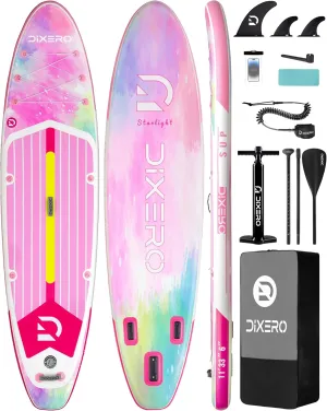 Inflatable Stand Up Paddle Board 11'*33", Extra Wide Paddle Boards for Adults, SUP with Premium Accessories, Adjustable Paddle, Hand Pump, Bottom Fin, Leash Waterproof Phone Bag