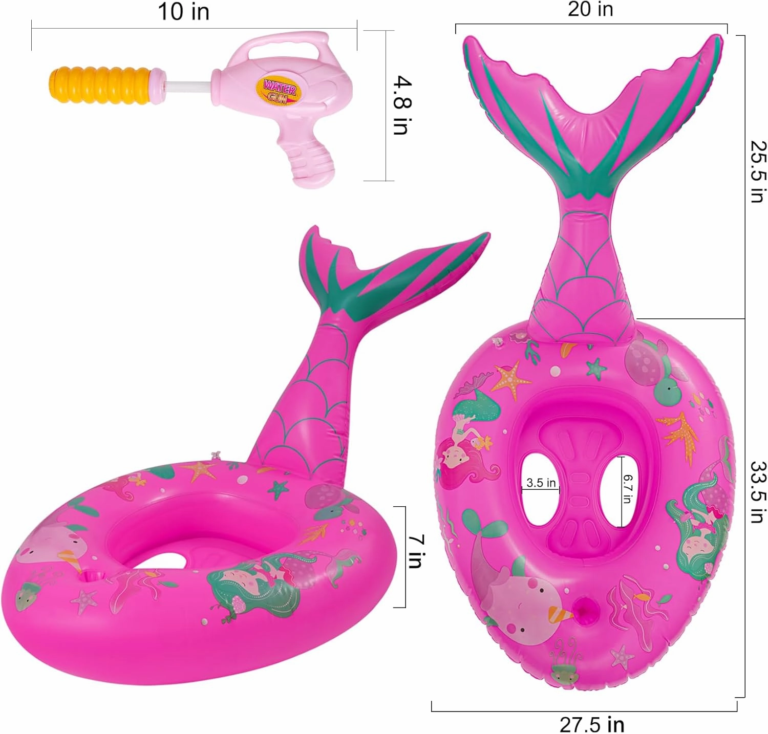 Inflatable Floating Pool Toys for Kids Pool Float Swimming Ring Beach Water