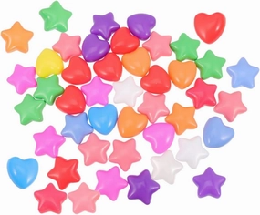 Inflatables for Boys and Girls 80pcs Star-Shaped Pits Balls Ball Pit Toys Pastel