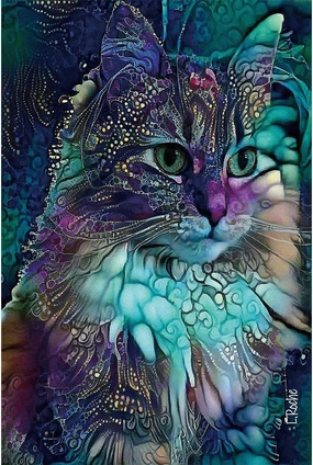 Ingooood Jigsaw Puzzle 1000 Pieces- Cat Series - Colorful cat -1 - Entertainment Toys for Adult Special Graduation or Birthday Gift Home Decor