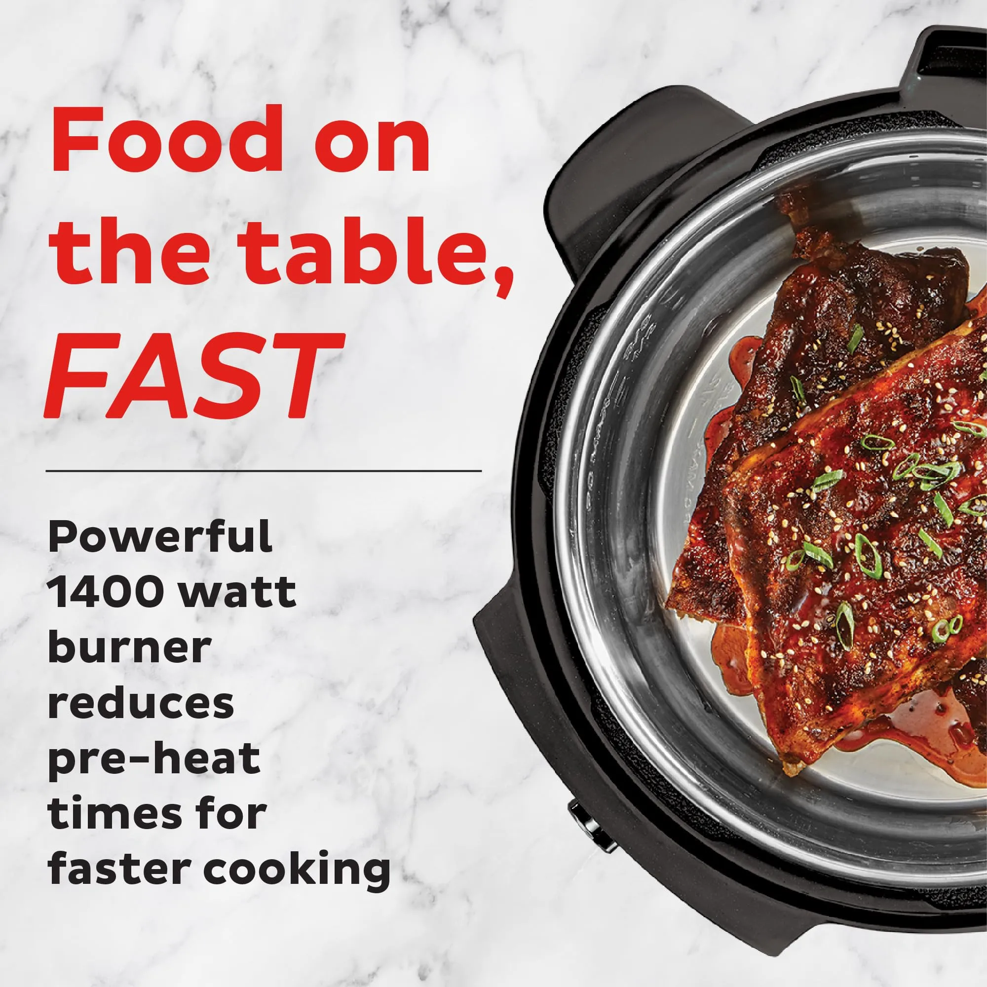 Instant Pot RIO Wide Plus, 7.5 Quarts 35% Larger Cooking Surface, WhisperQuiet Steam Release, 9-in-1 Electric Multi-Cooker, Pressure Slow Cooker, Rice Cooker, Steamer, Sauté, Cake &amp; Warmer, XL